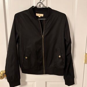 Classic Black Women's Bomber Jacket